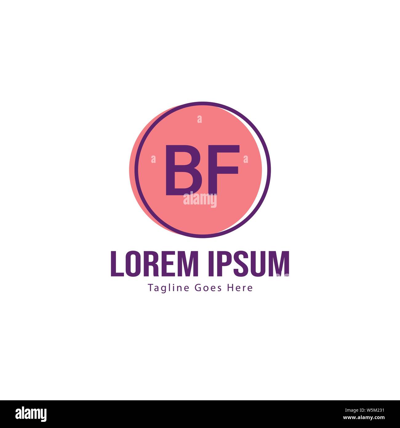 BF Schreiben Logo Design. Kreative Moderne BF Buchstaben Symbol Abbildung design Stock Vektor