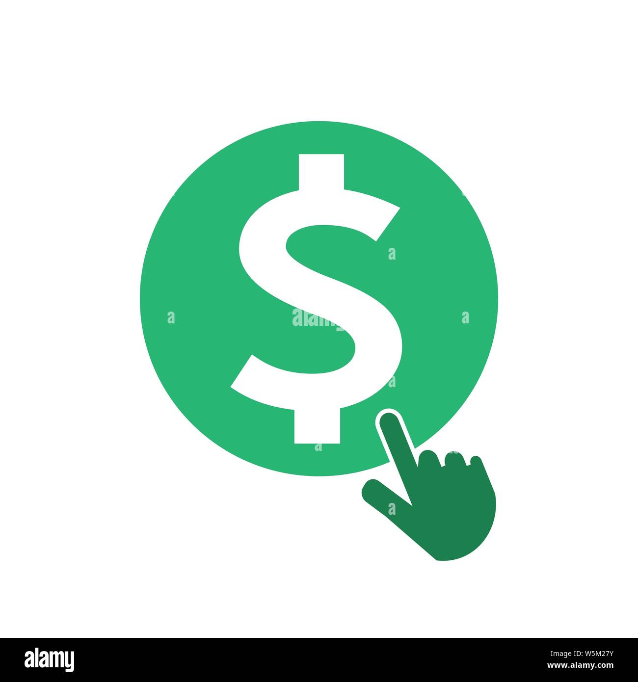 Dollarzeichen geld Symbol Stock Vektor