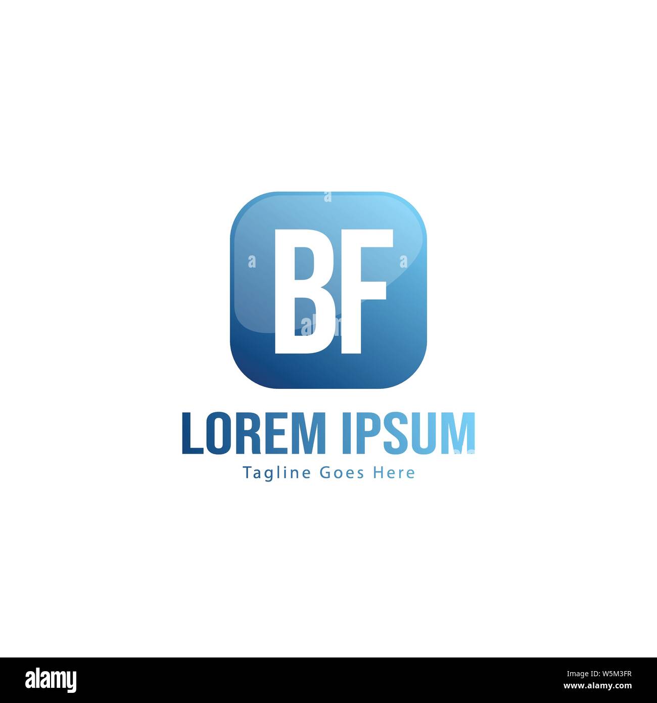 BF Schreiben Logo Design. Kreative Moderne BF Buchstaben Symbol Abbildung design Stock Vektor