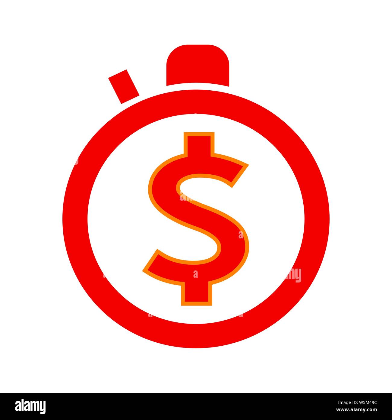 Dollarzeichen geld Symbol Stock Vektor