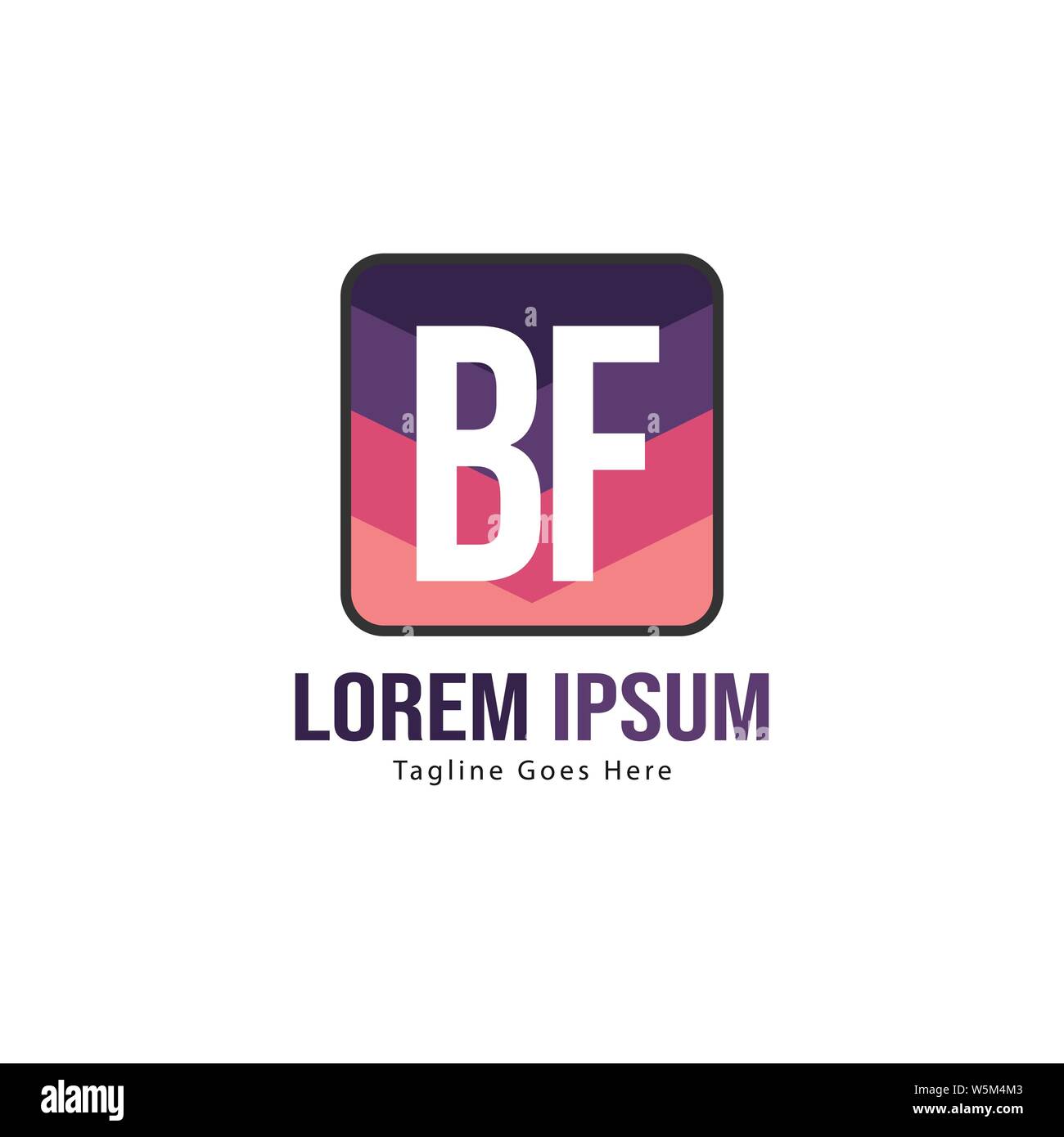 BF Schreiben Logo Design. Kreative Moderne BF Buchstaben Symbol Abbildung design Stock Vektor