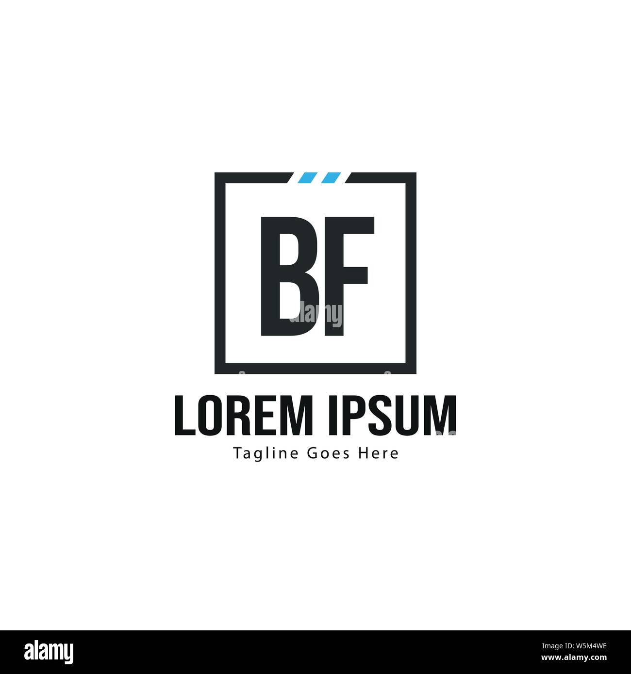 BF Schreiben Logo Design. Kreative Moderne BF Buchstaben Symbol Abbildung design Stock Vektor