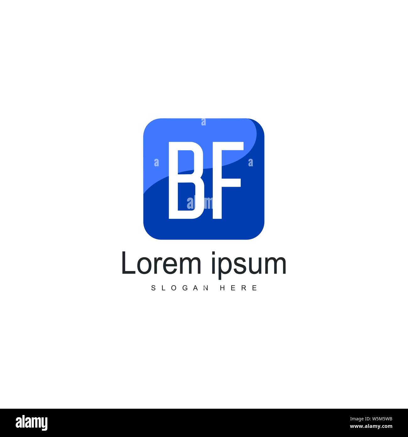 BF Schreiben Logo Design. Kreative Moderne BF Buchstaben Symbol Abbildung design Stock Vektor