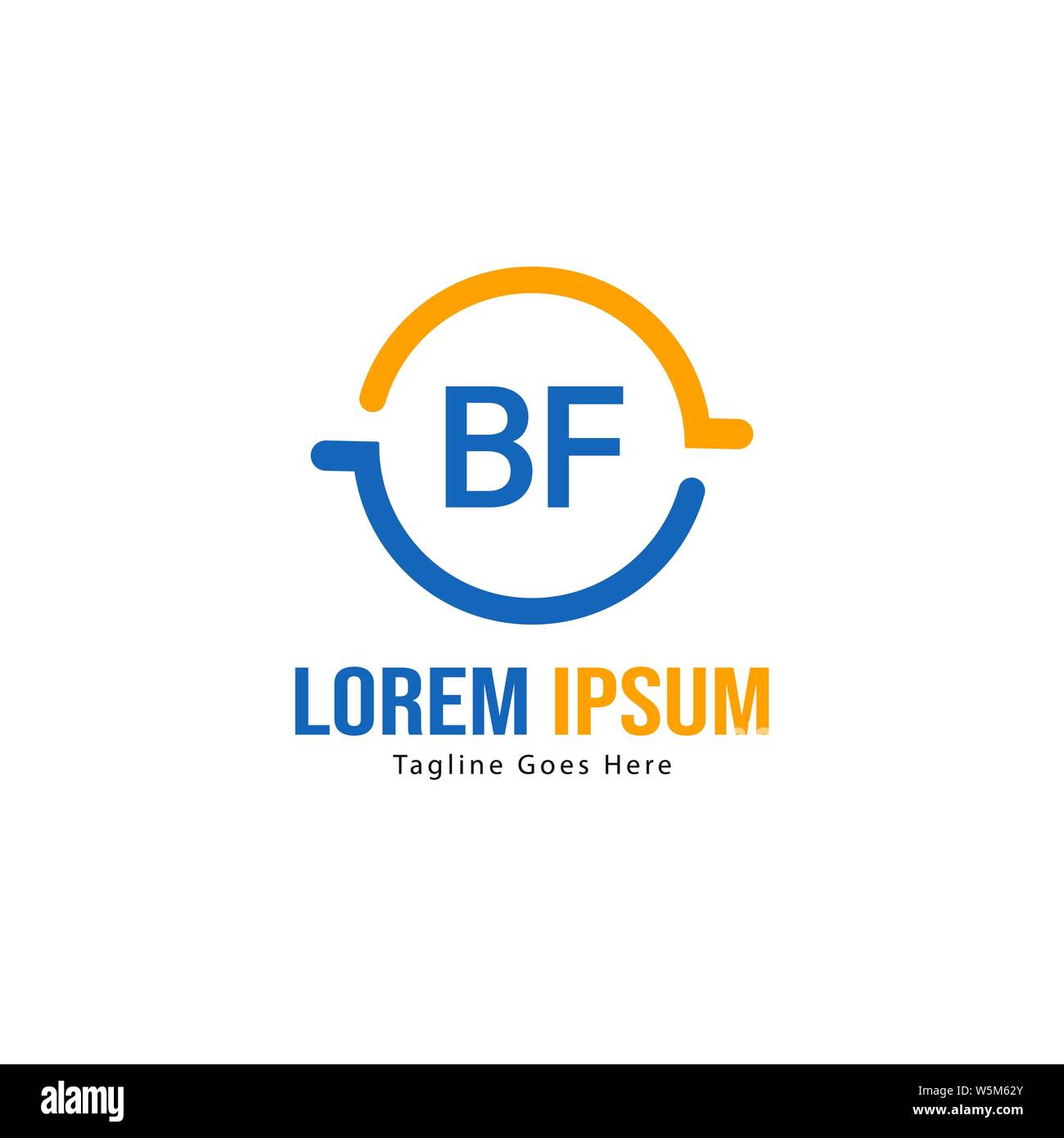 BF Schreiben Logo Design. Kreative Moderne BF Buchstaben Symbol Abbildung design Stock Vektor