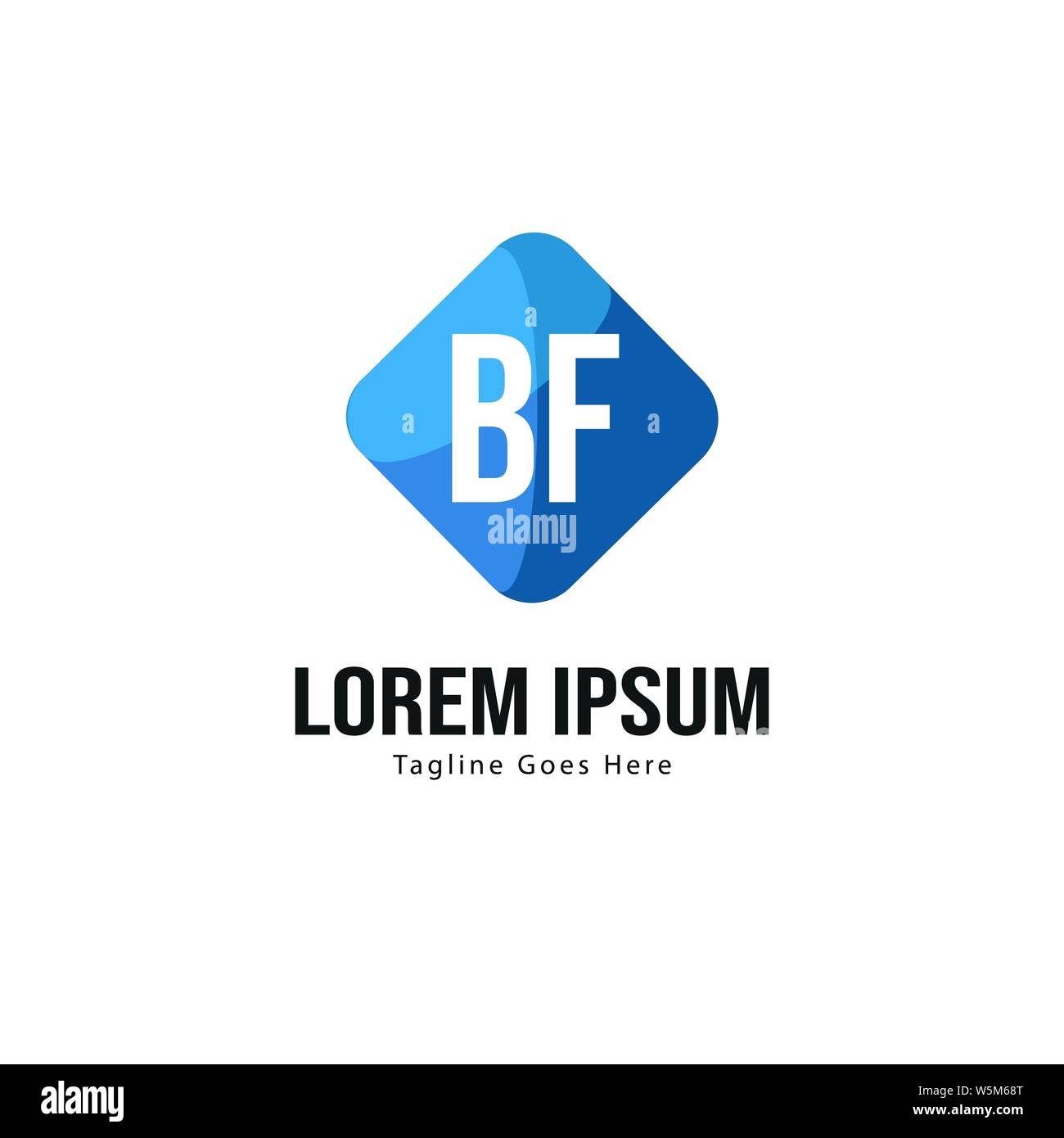 BF Schreiben Logo Design. Kreative Moderne BF Buchstaben Symbol Abbildung design Stock Vektor