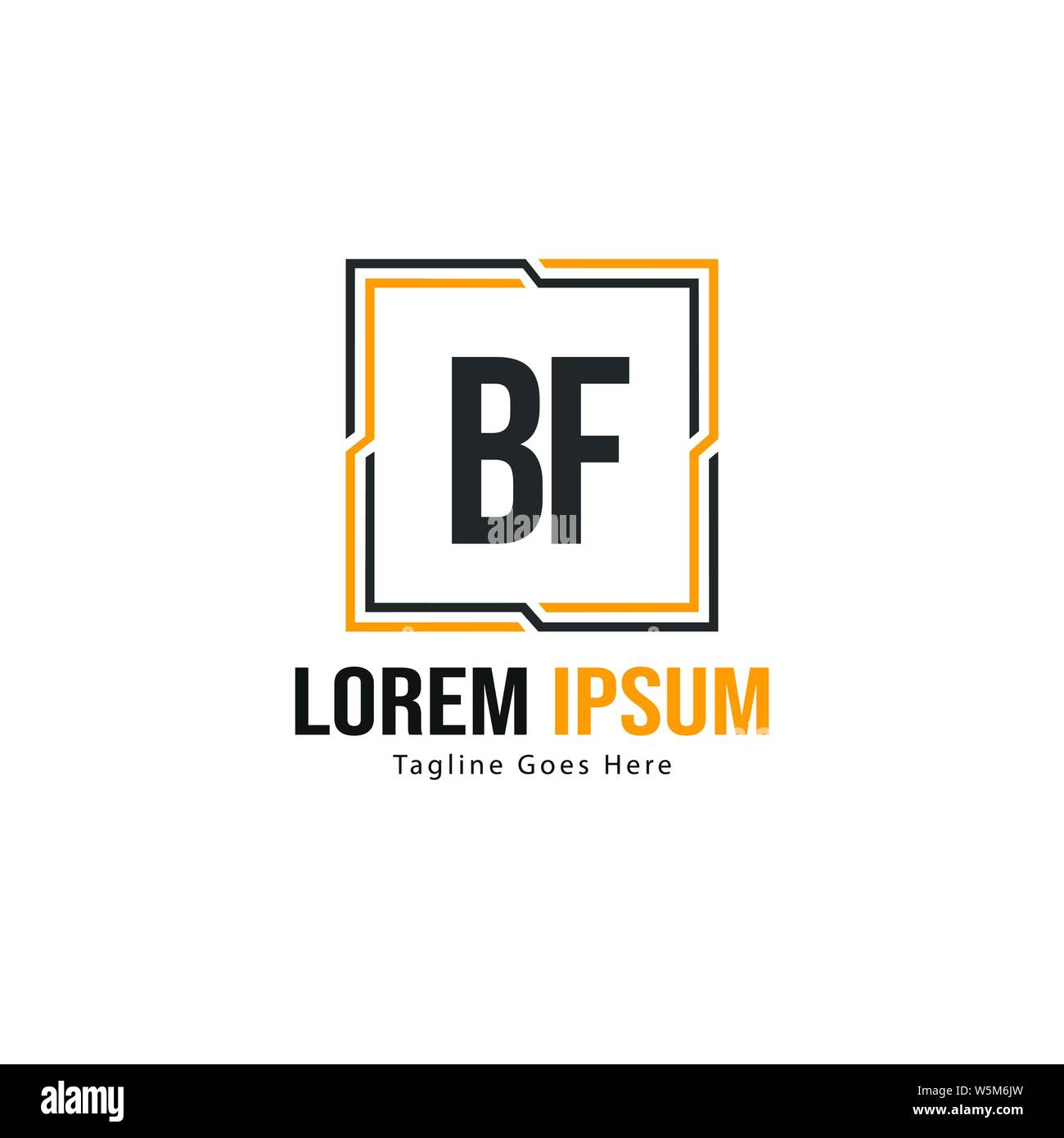 BF Schreiben Logo Design. Kreative Moderne BF Buchstaben Symbol Abbildung design Stock Vektor