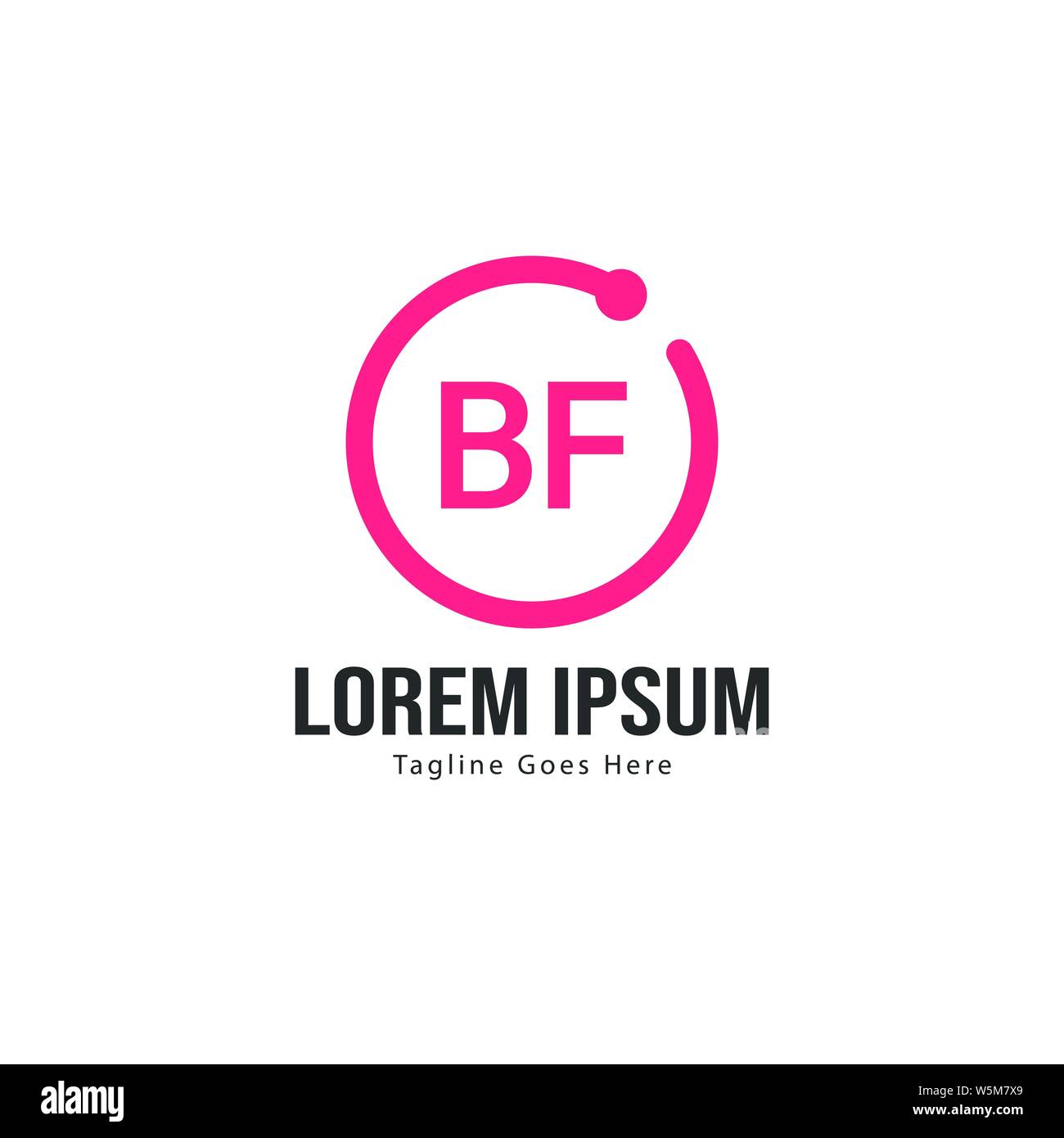 BF Schreiben Logo Design. Kreative Moderne BF Buchstaben Symbol Abbildung design Stock Vektor