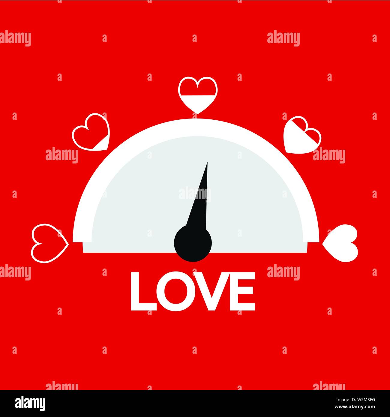 Valentinstag Karte Idee Liebe m Stock Vektor