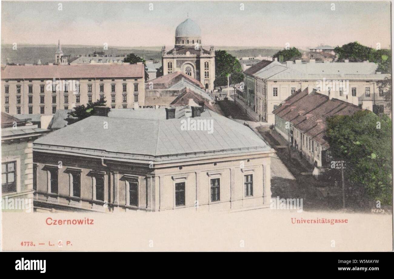 Czernowitz. Tempel Synagoge. Stockfoto