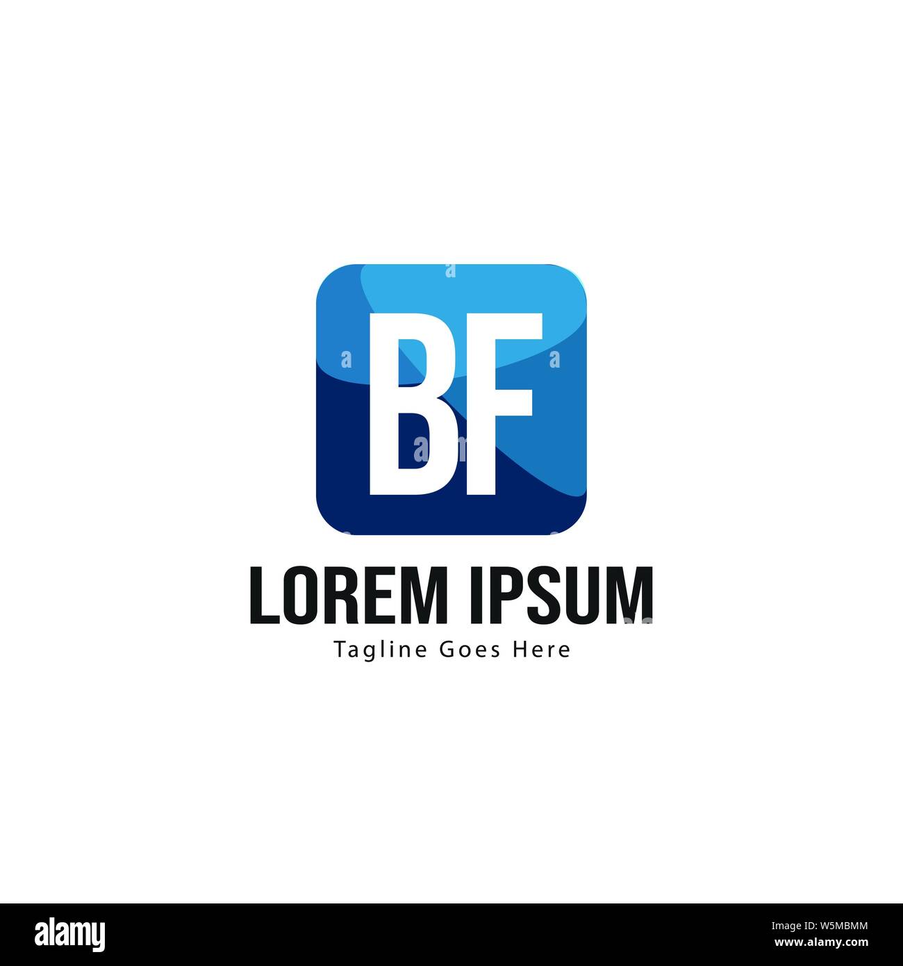 BF Schreiben Logo Design. Kreative Moderne BF Buchstaben Symbol Abbildung design Stock Vektor