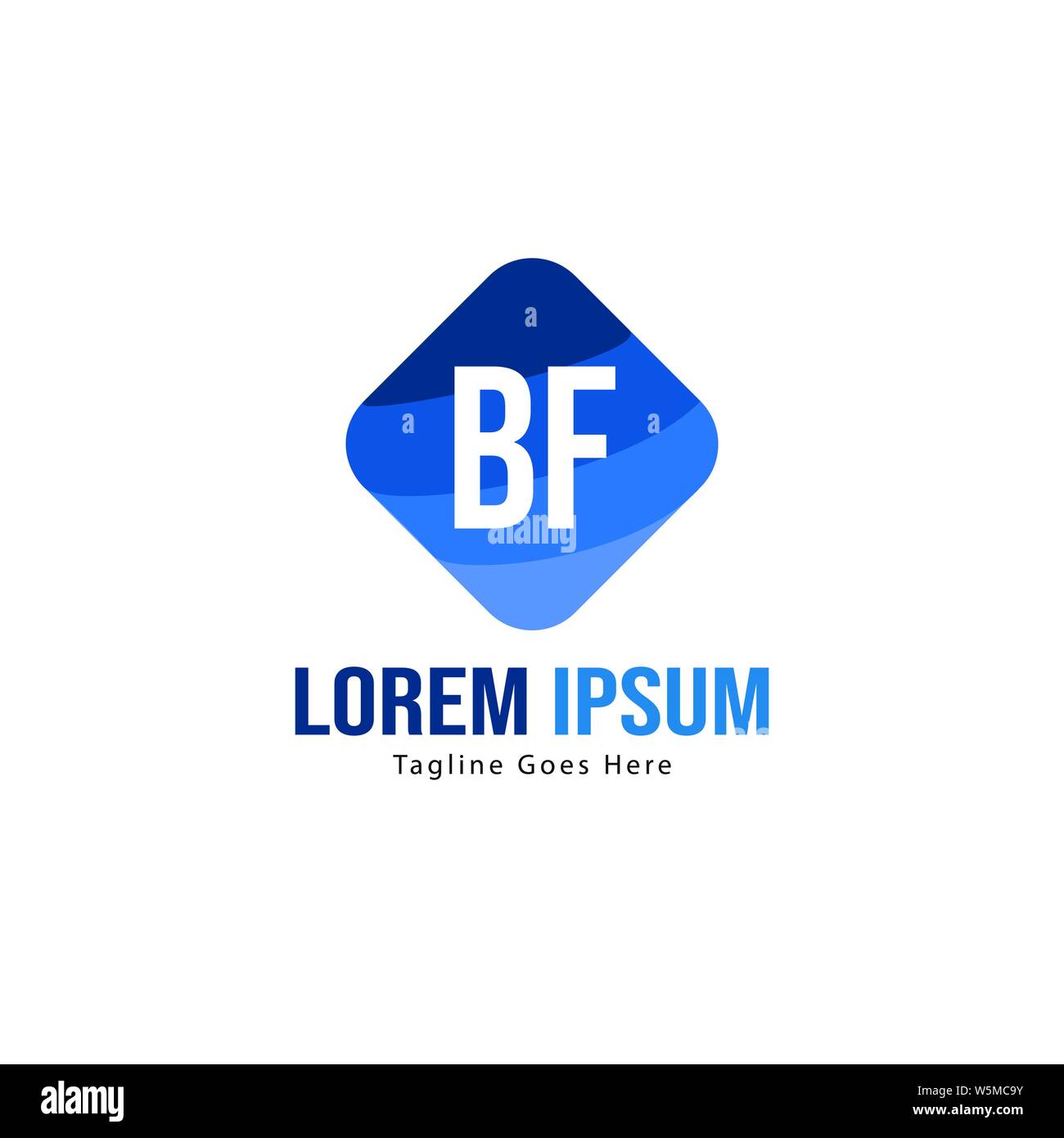 BF Schreiben Logo Design. Kreative Moderne BF Buchstaben Symbol Abbildung design Stock Vektor