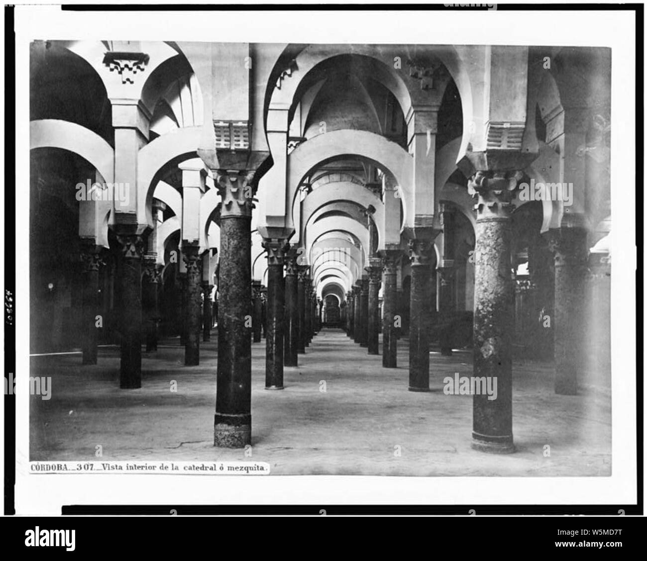 Córdoba. Vista interior de la Catedral ó Mezquita Stockfoto