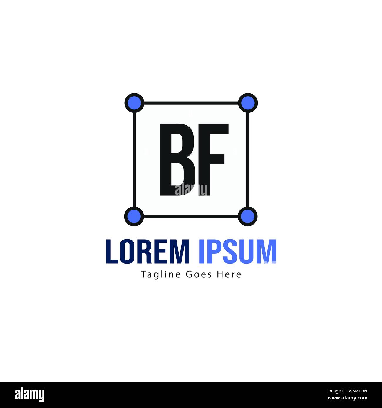 BF Schreiben Logo Design. Kreative Moderne BF Buchstaben Symbol Abbildung design Stock Vektor