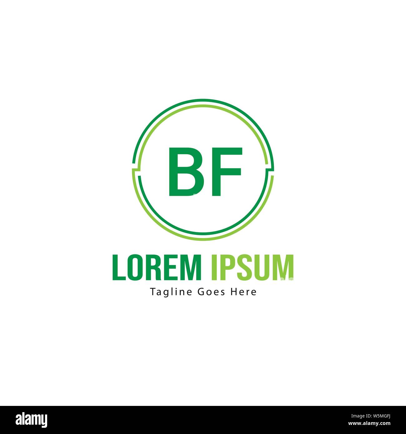 BF Schreiben Logo Design. Kreative Moderne BF Buchstaben Symbol Abbildung design Stock Vektor