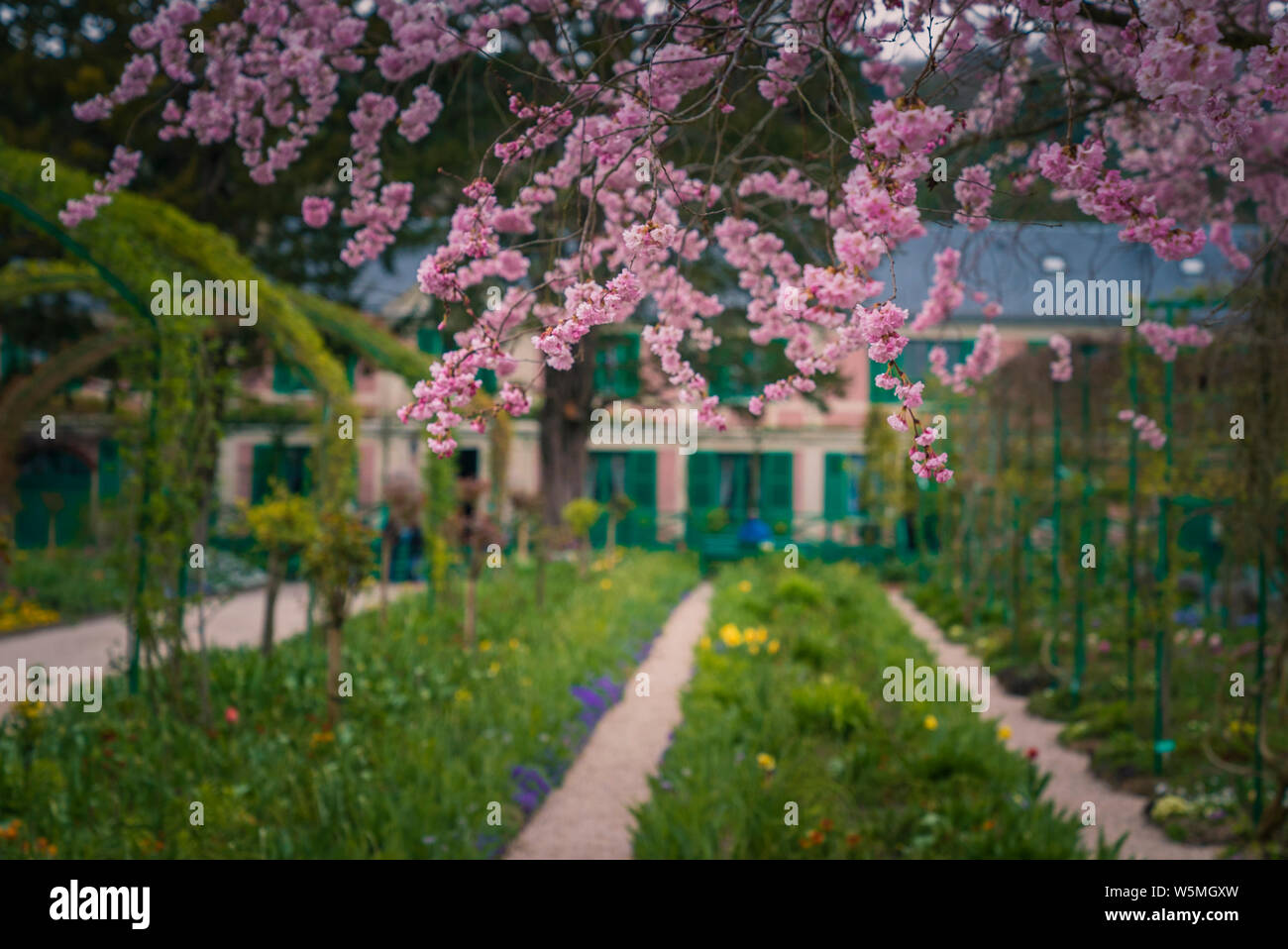 Ansicht der Fondation Claude in Giverny, bewahrt das Haus und die