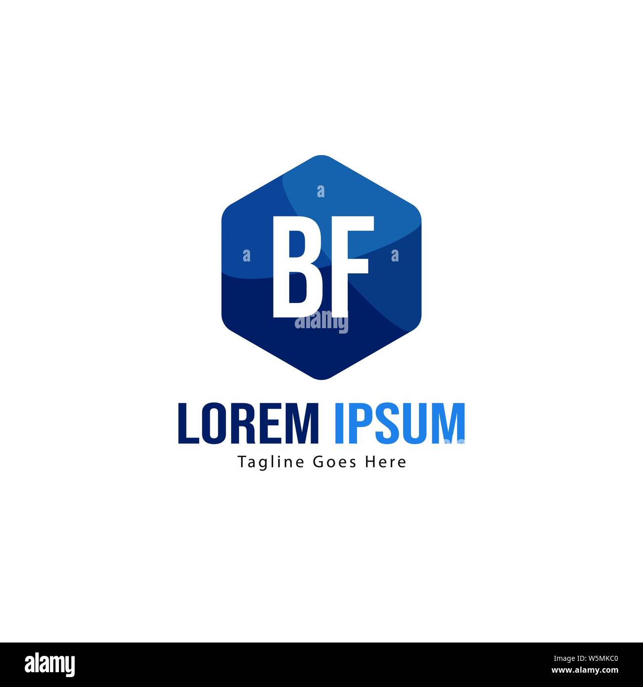 BF Schreiben Logo Design. Kreative Moderne BF Buchstaben Symbol Abbildung design Stock Vektor