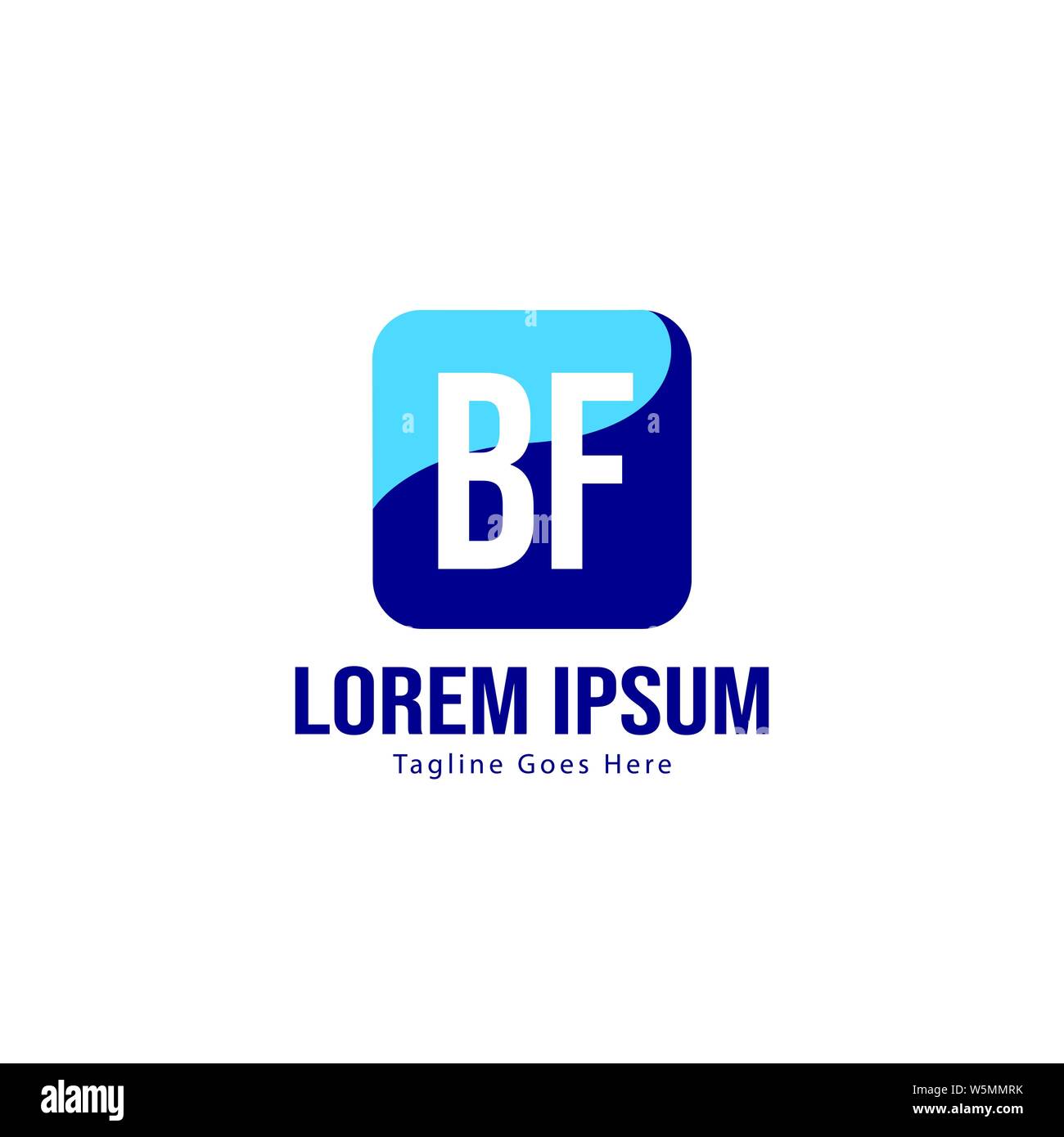 BF Schreiben Logo Design. Kreative Moderne BF Buchstaben Symbol Abbildung design Stock Vektor