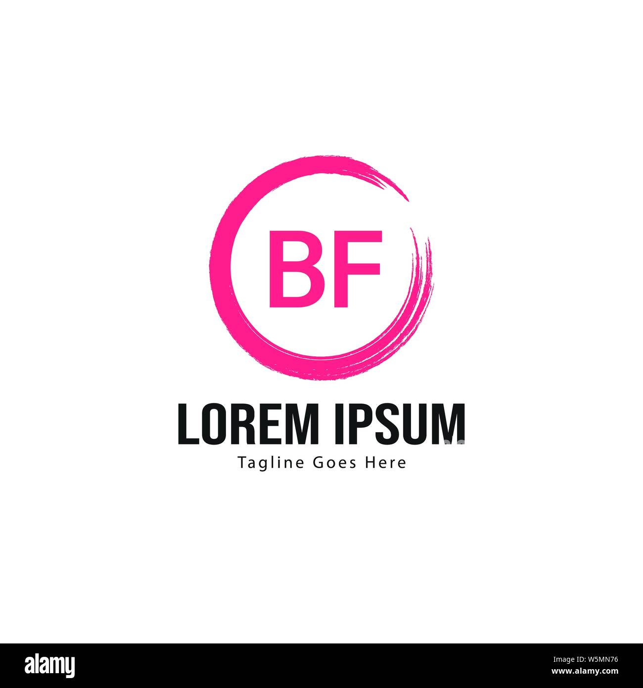 BF Schreiben Logo Design. Kreative Moderne BF Buchstaben Symbol Abbildung design Stock Vektor