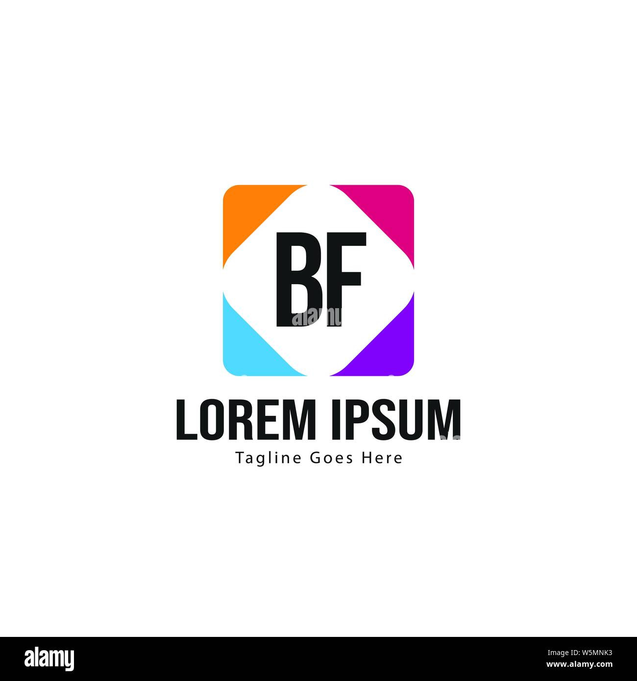 BF Schreiben Logo Design. Kreative Moderne BF Buchstaben Symbol Abbildung design Stock Vektor