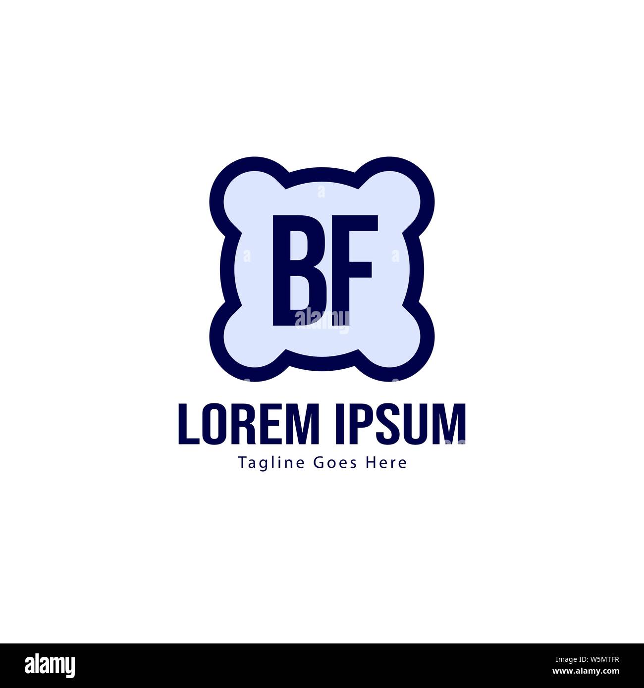 BF Schreiben Logo Design. Kreative Moderne BF Buchstaben Symbol Abbildung design Stock Vektor