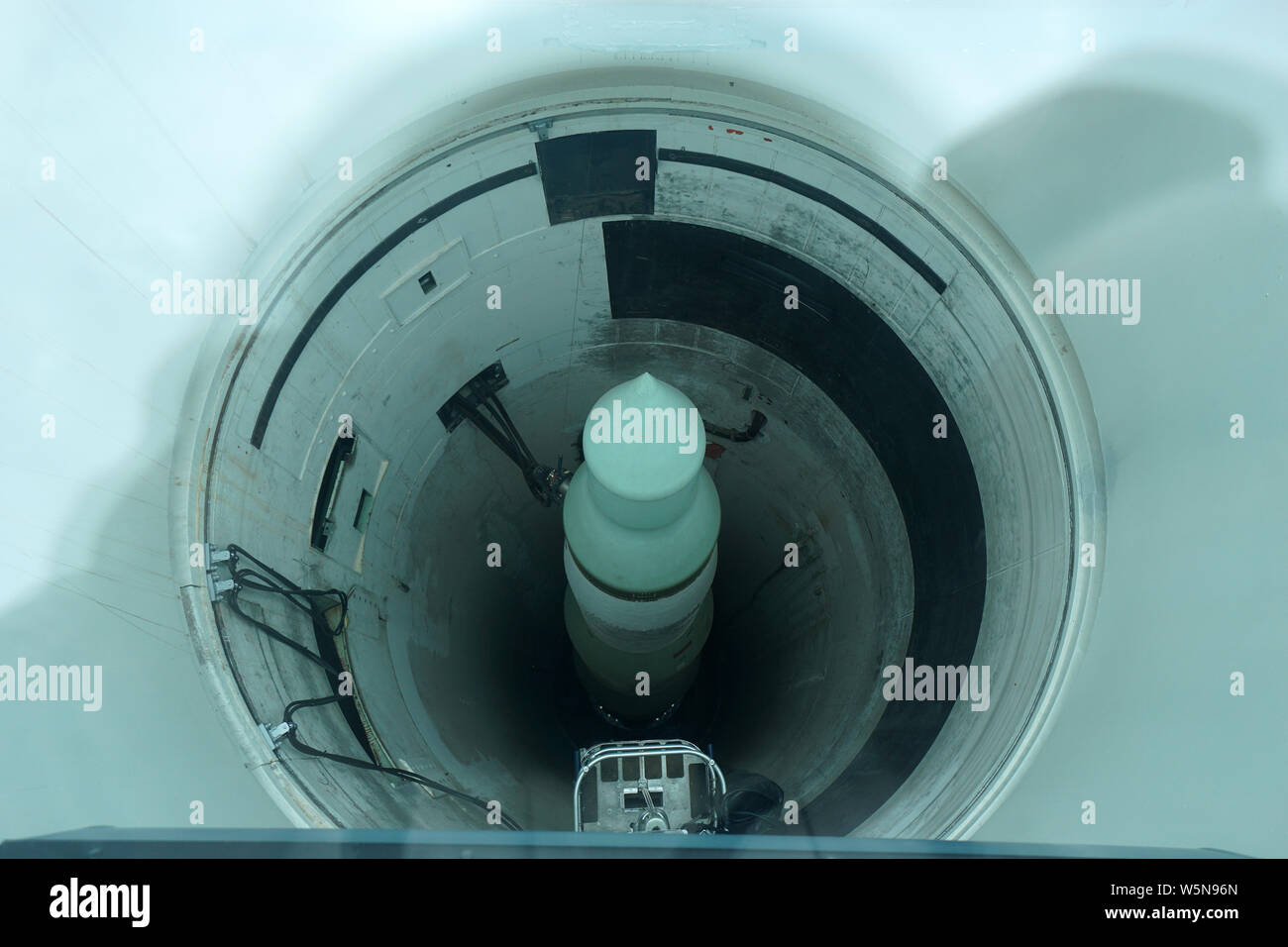 Minuteman Rakete in unterirdischen Silos Stockfoto
