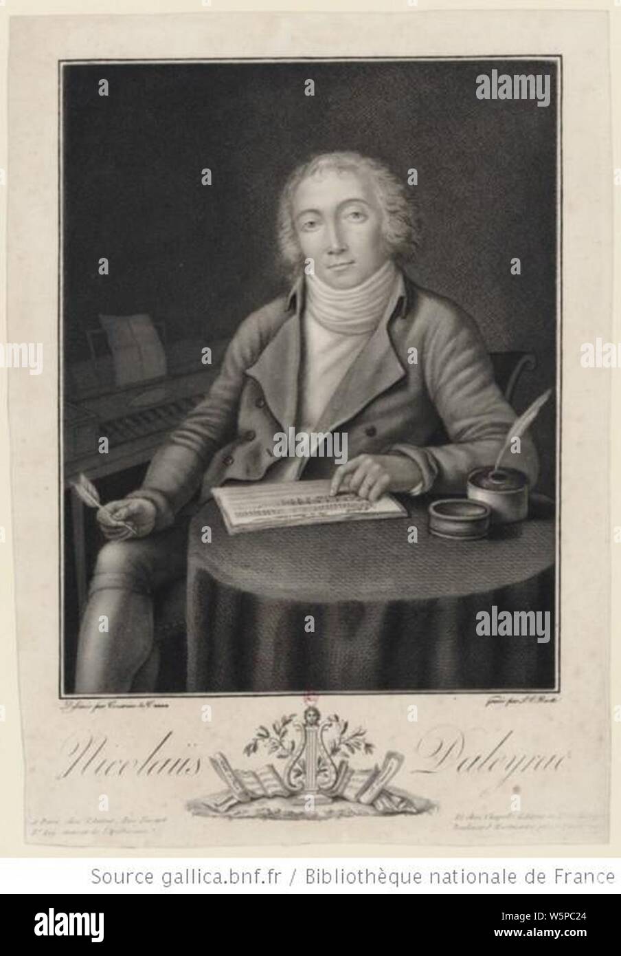 Nicolas Dalayrac par Louis-Charles Ruotte, d'après Cézarine de C.. Stockfoto