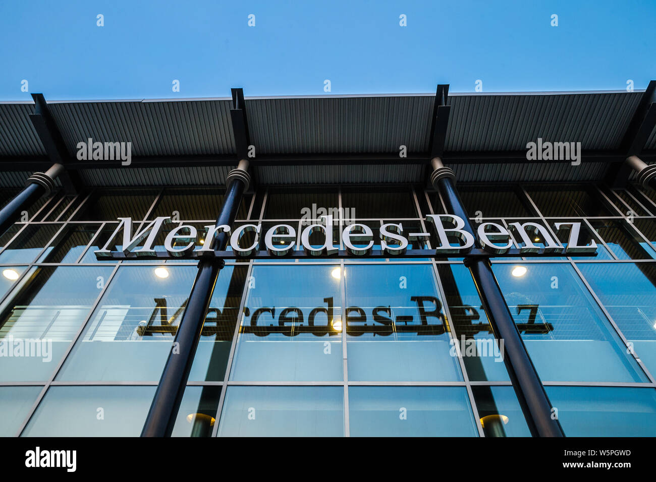 ---- Blick auf a4S Händler Shop von Mercedes Benz in Changchun, im Nordosten Chinas in der Provinz Jilin, 8. Mai 2019. Deutsche Autobauer Mercedes-Ben Stockfoto