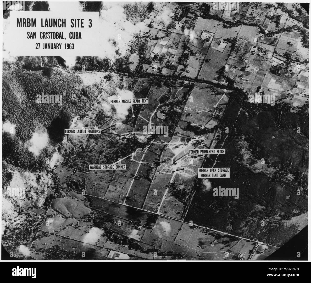 MRBM Startplatz 3 San Cristobal Kuba vom 27. Januar 1963 Stockfoto