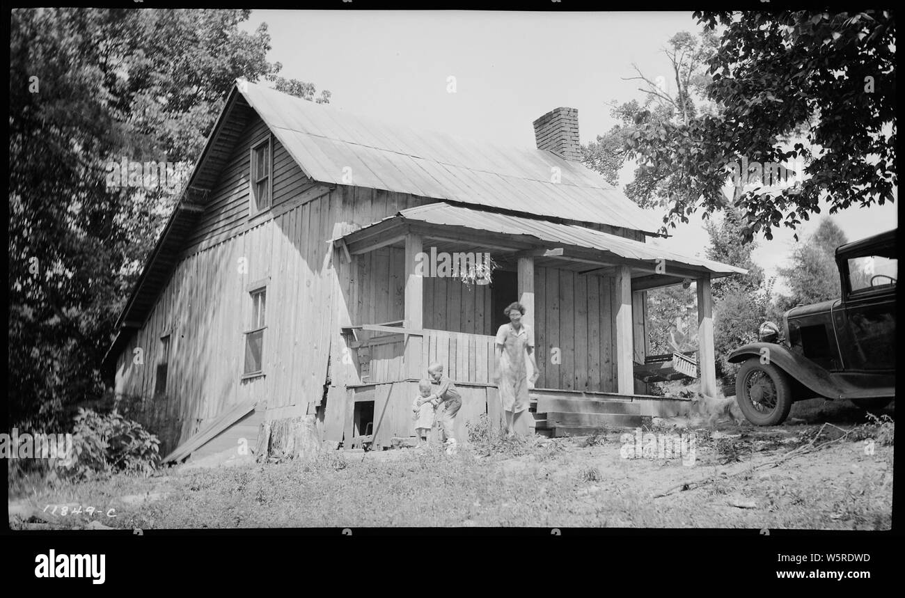 Maxwell, John; Frau, Sohn und Home Stockfoto