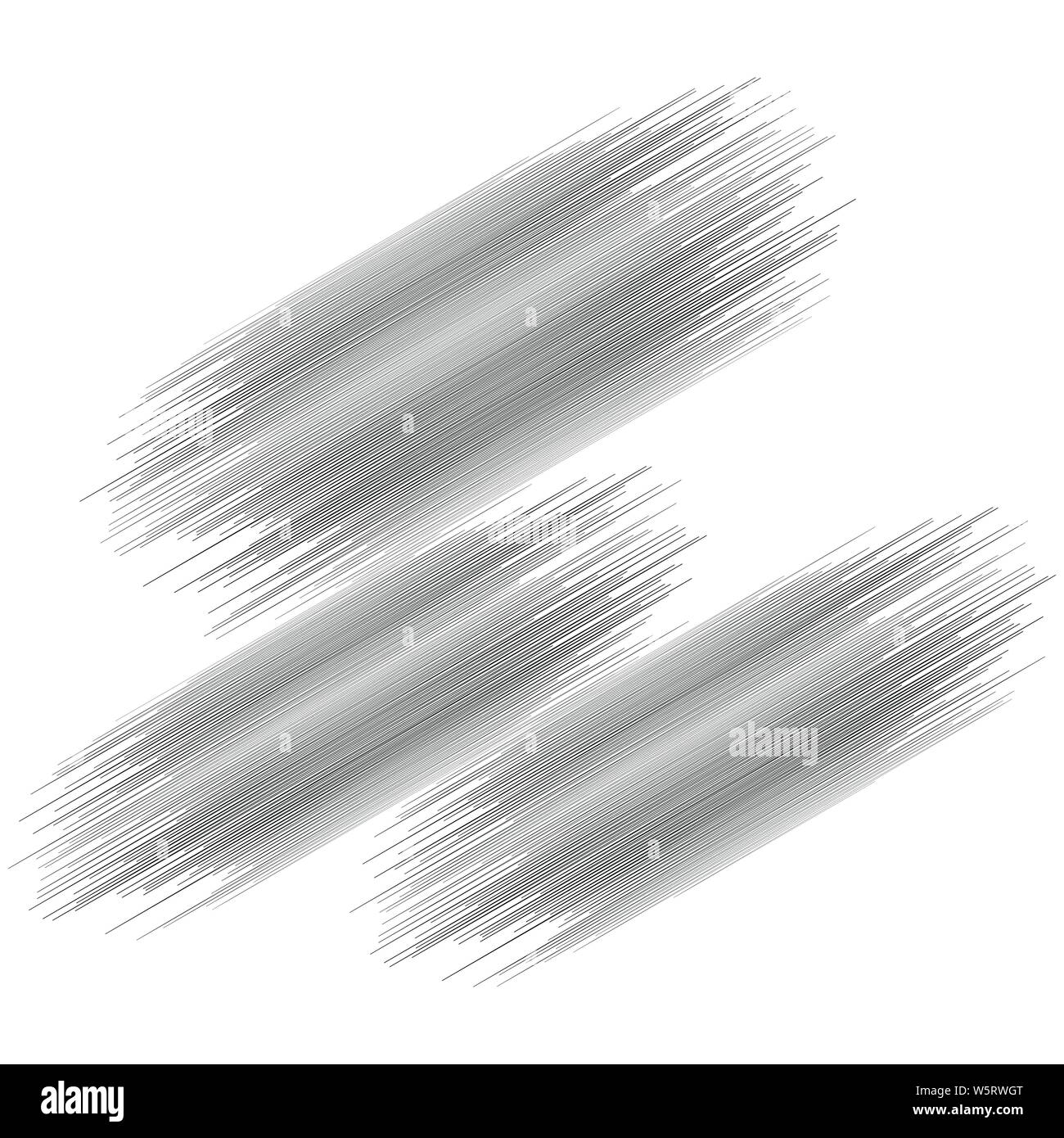 Random kantige Linien, die parallel verlaufenden Mode. Random geometrischen Linien Stock Vektor