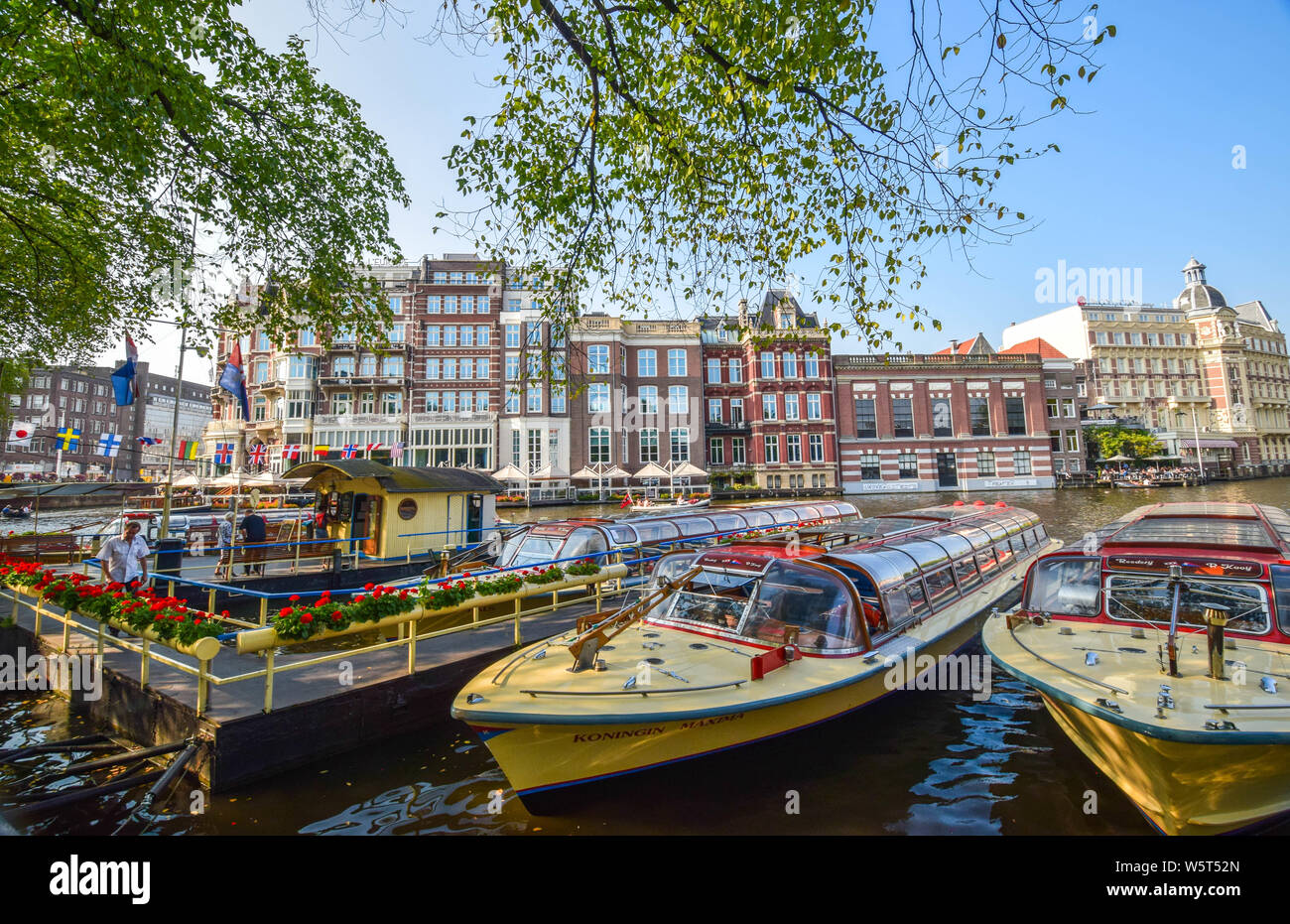 Stadt Amsterdam Stockfoto