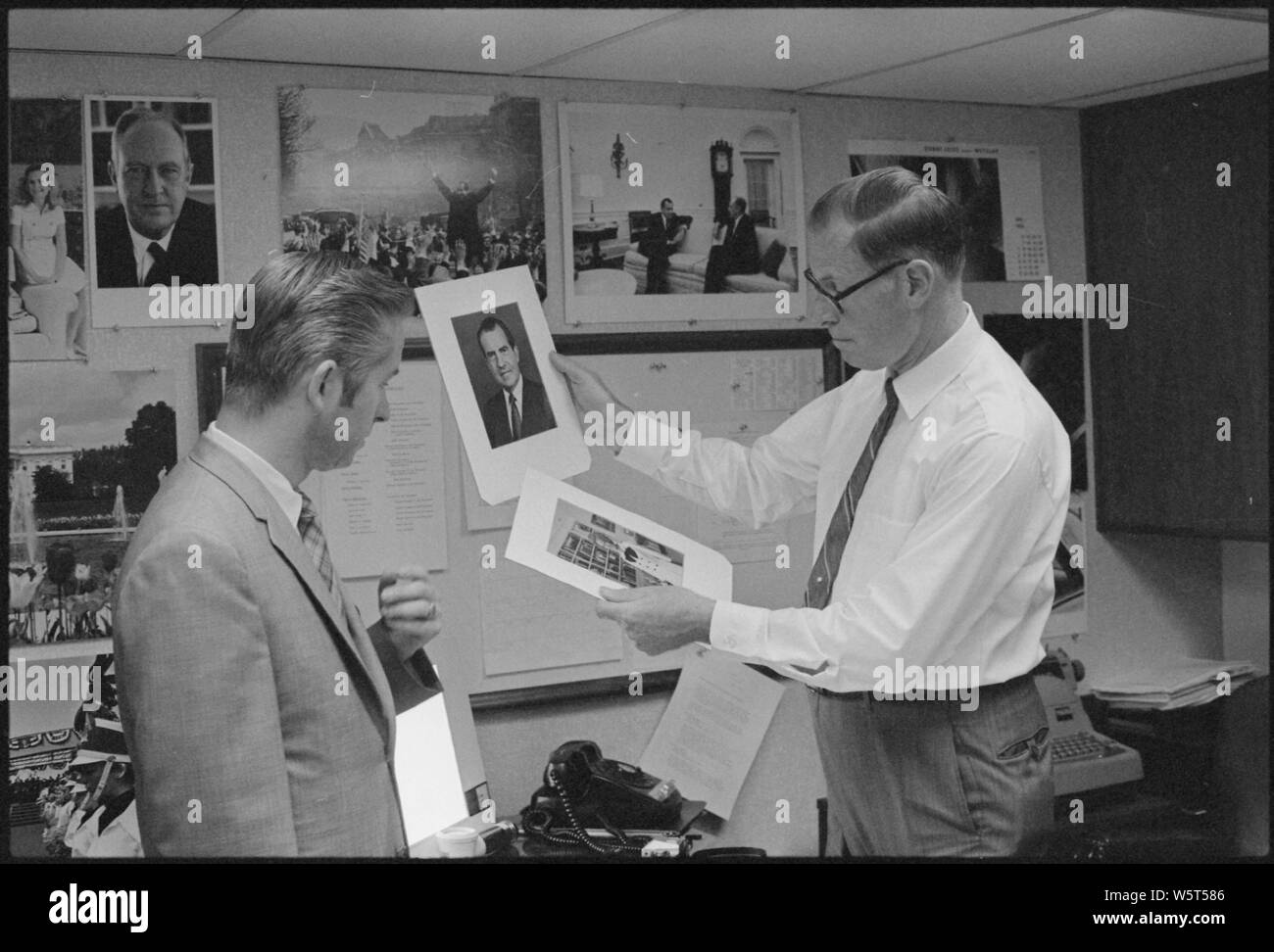 Ollie Atkins im Weißen Haus Foto Büro; Umfang und Inhalt: Im Bild: Oliver F. Atkins. Stockfoto