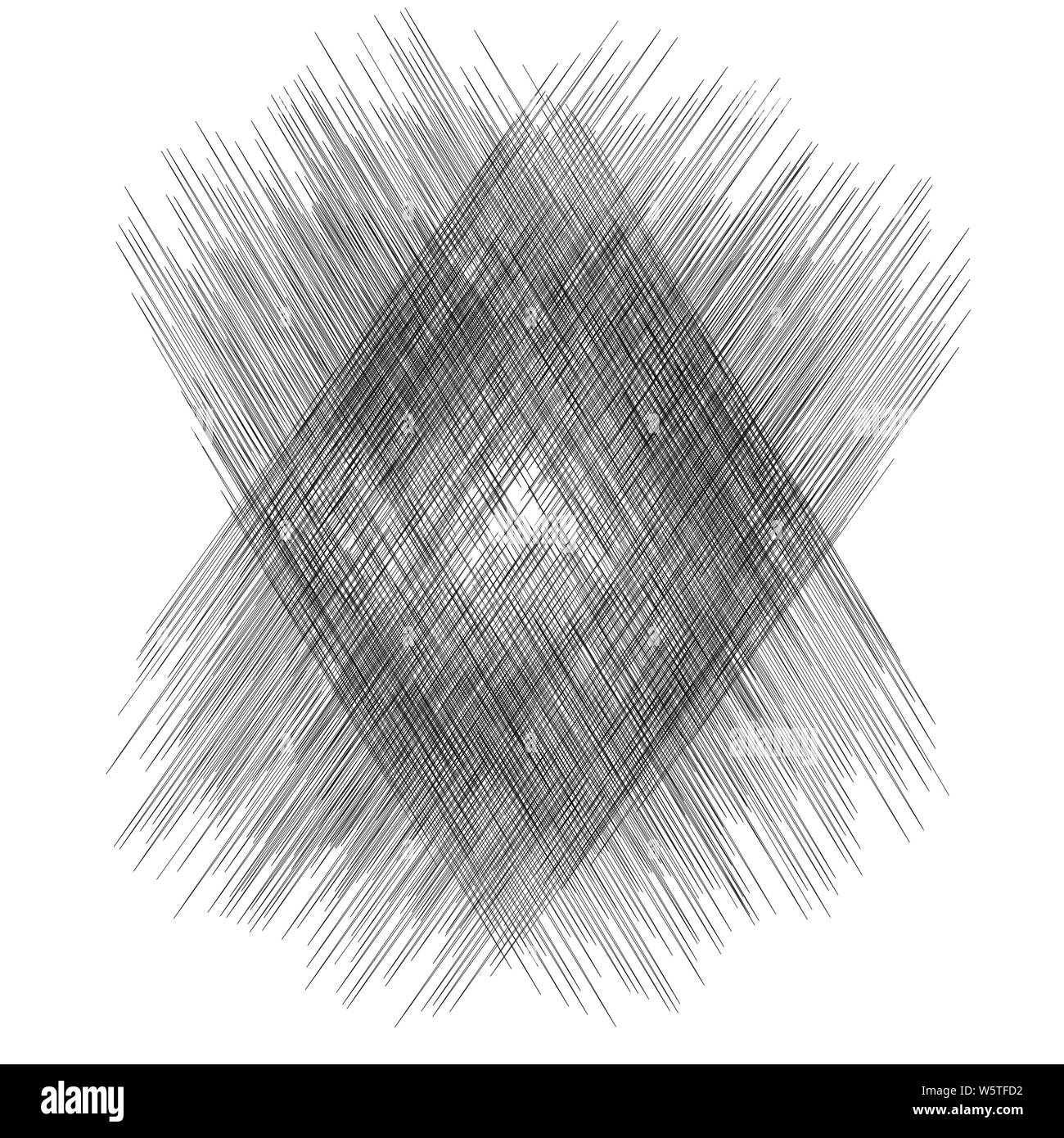 Random kantige Linien, die parallel verlaufenden Mode. Random geometrischen Linien Stock Vektor