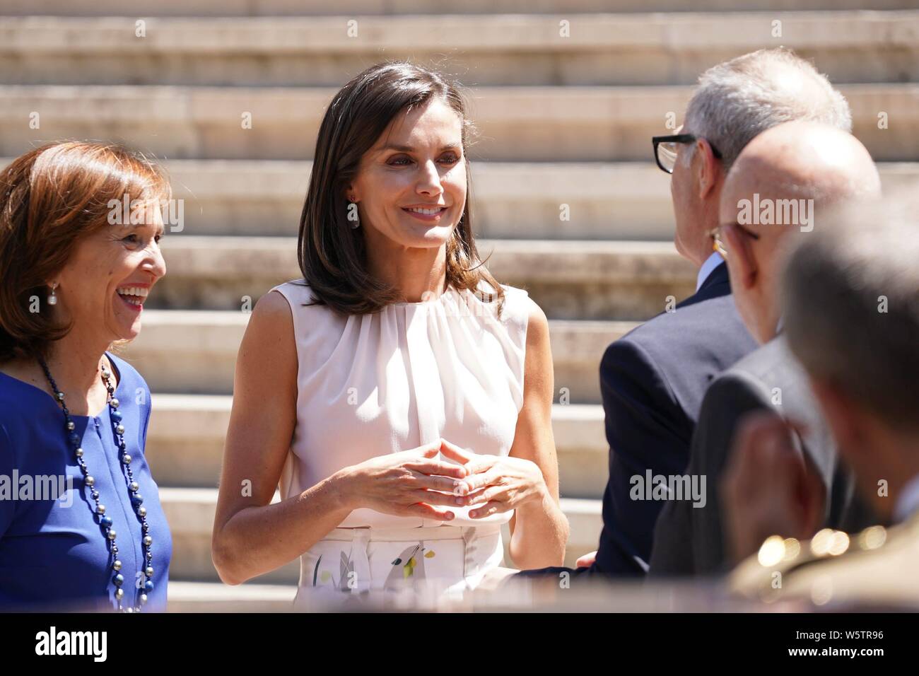 Madrid, Spanien. 30. Juli, 2019. Queen Letizia zu Besuch in der Nationalbibliothek von Spanien in Madrid, Dienstag, Juli 30, 2019 Credit: CORDON PRESSE/Alamy leben Nachrichten Stockfoto