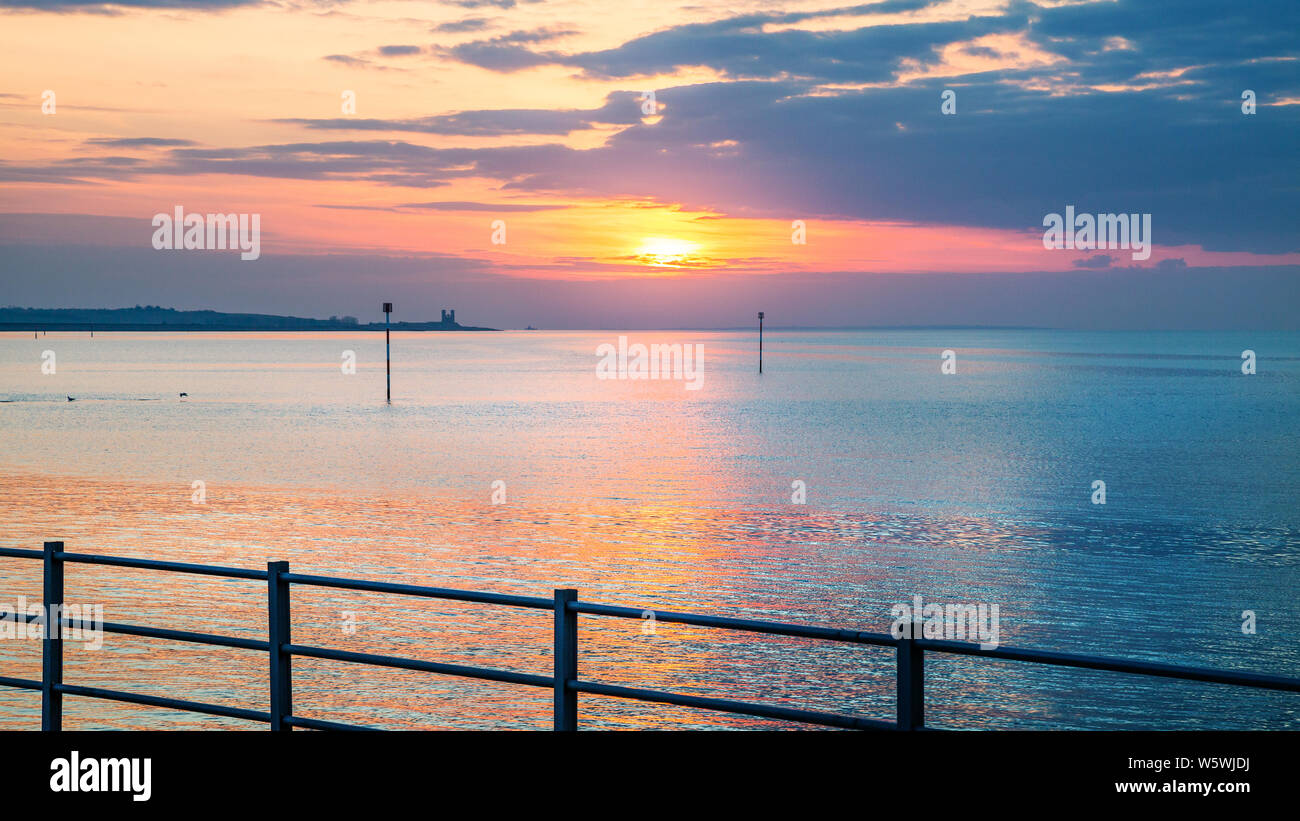 Minnis Bay Sonnenuntergang Stockfoto