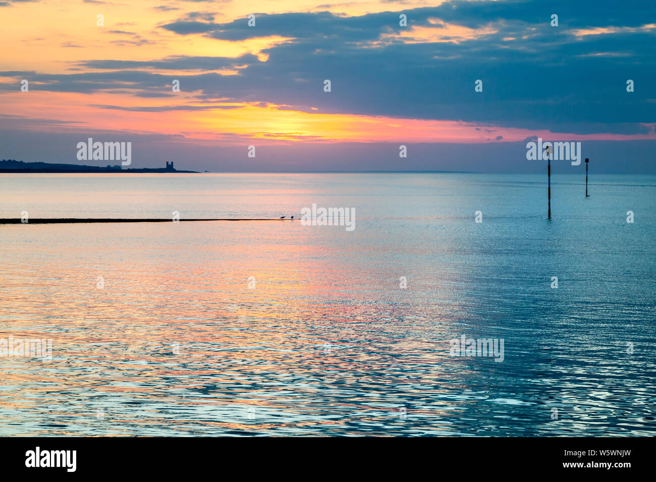 Minnis Bay Sonnenuntergang Stockfoto