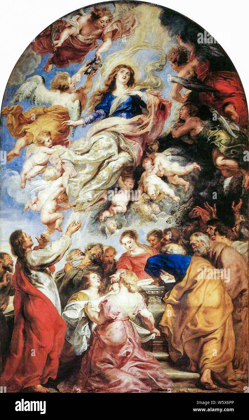 Peter Paul Rubens, Himmelfahrt der Jungfrau Maria, Malerei, 1626 Stockfoto