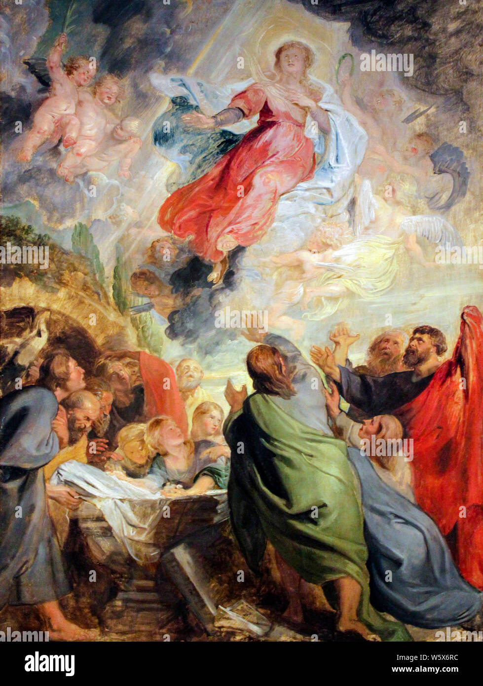 Peter Paul Rubens, Himmelfahrt der Jungfrau Maria, Malerei, 1616 Stockfoto