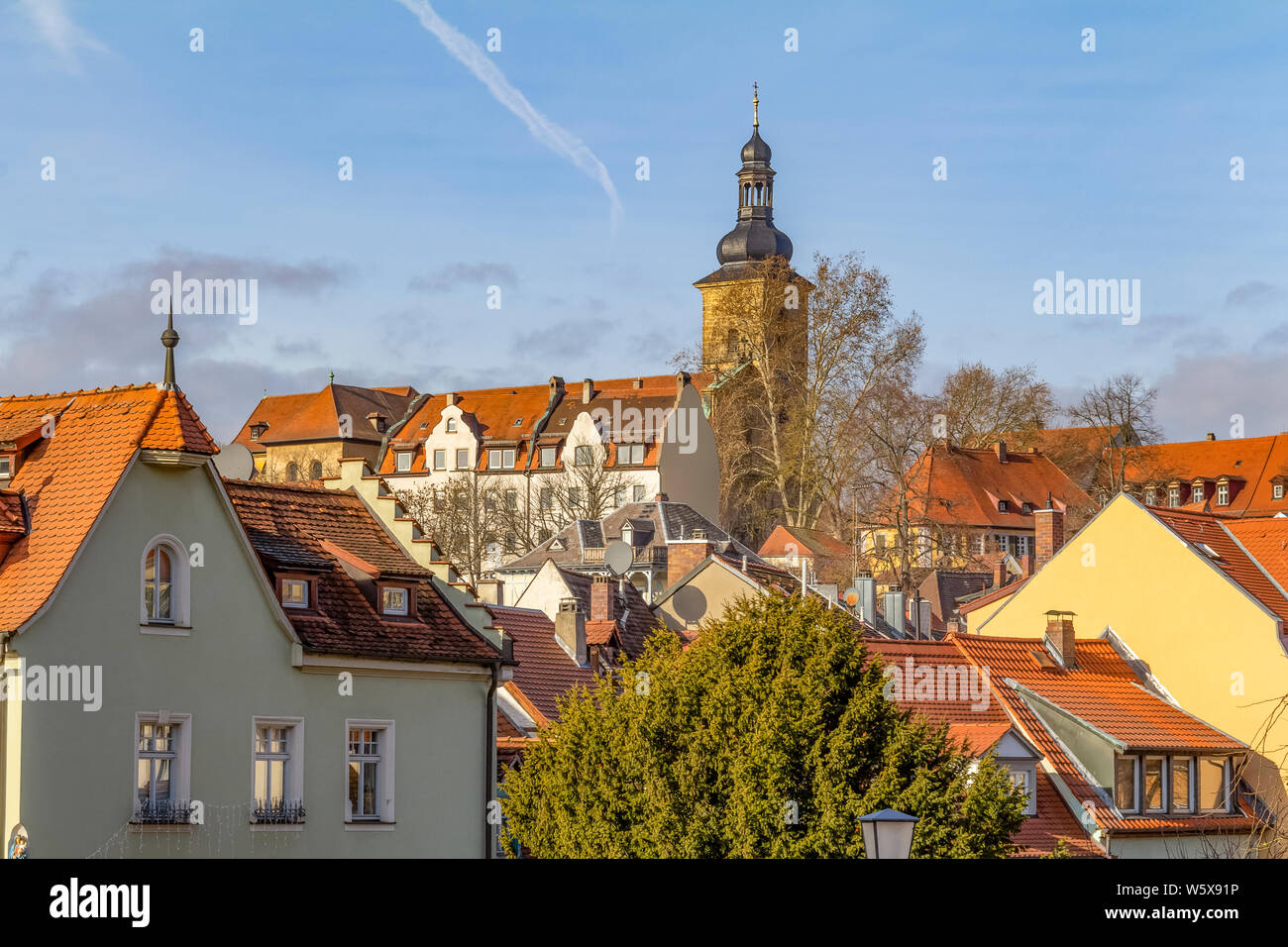 Historische Gebäude in Bamberg, eine Stadt in Oberfranken, Deutschland Stockfoto