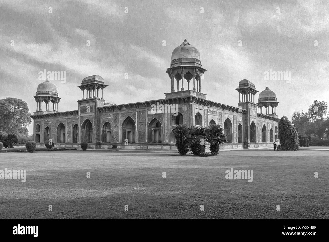 Agra , Uttar Pradesh , Indien , November 24.2015-Ansicht des IMariam -uz-Zamani-Grabes Stockfoto