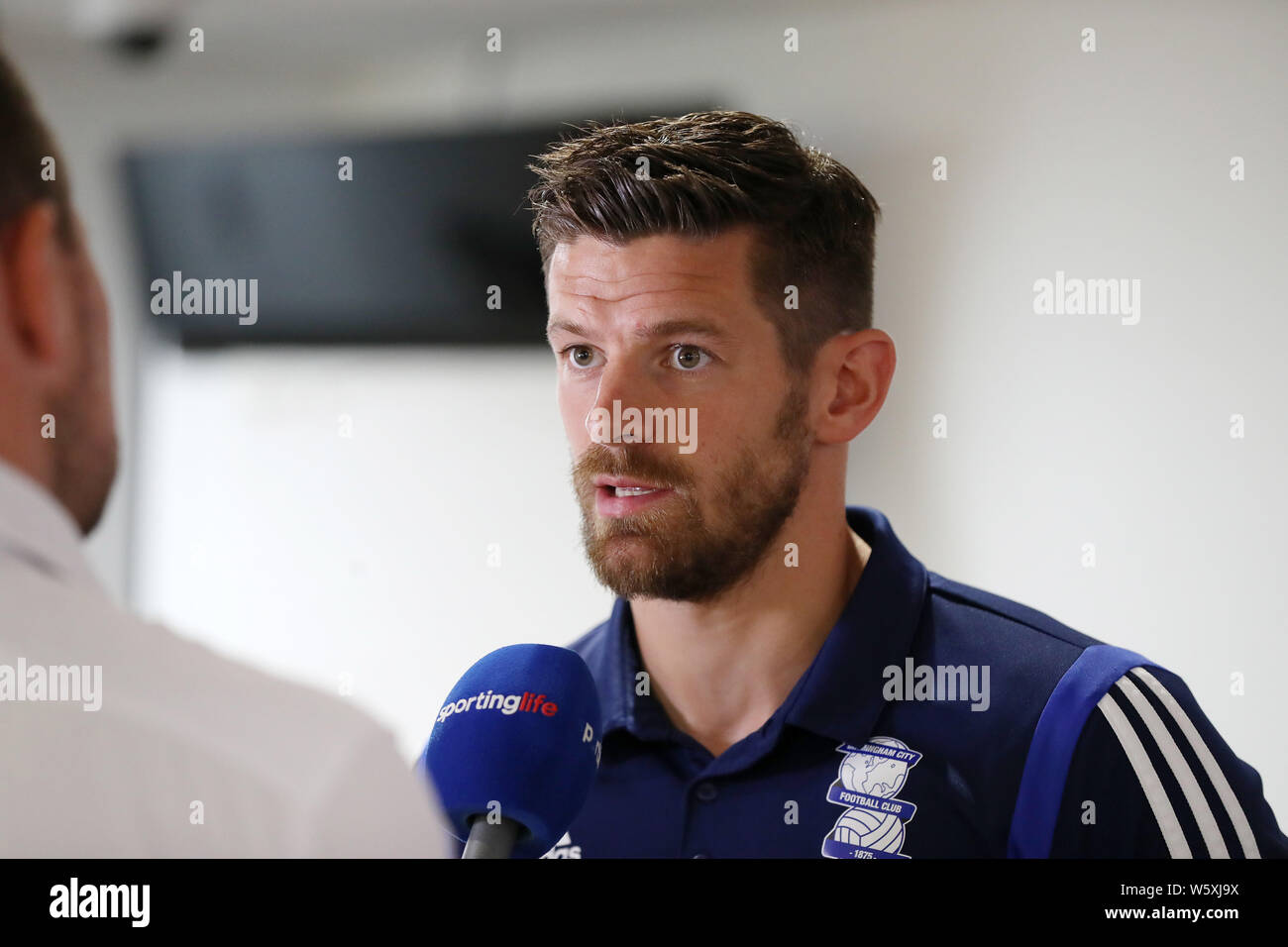 Birmingham City Lukas Jutkiewicz während der efl Saison 2019/20 starten an der Stadt Boden, Nottingham. Stockfoto