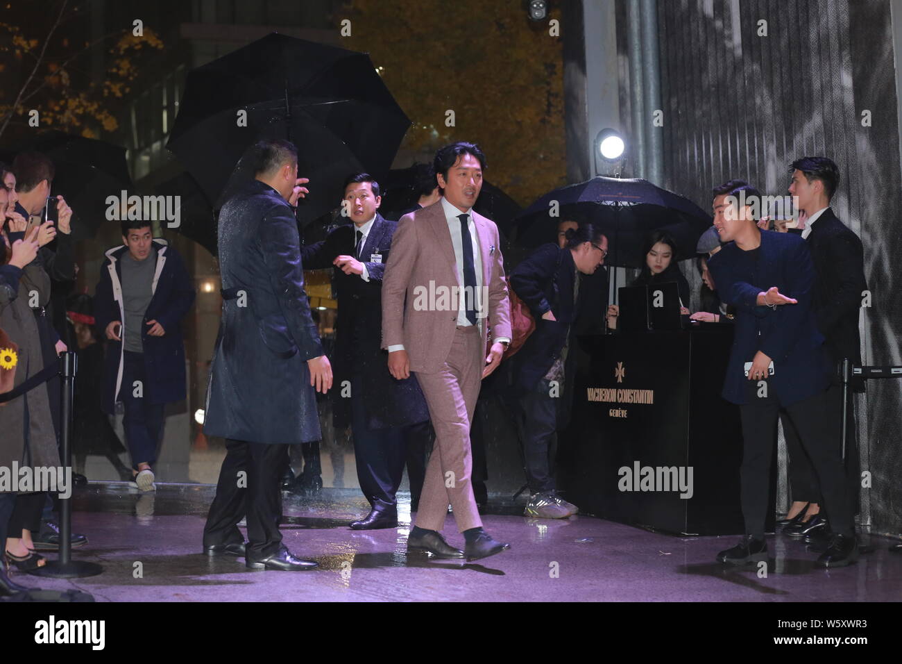 Koreanische Schauspieler Ha Jung-woo besucht eine Werbeveranstaltung für Vacheron Constantin in Seoul, Südkorea, 8. November 2018. Stockfoto