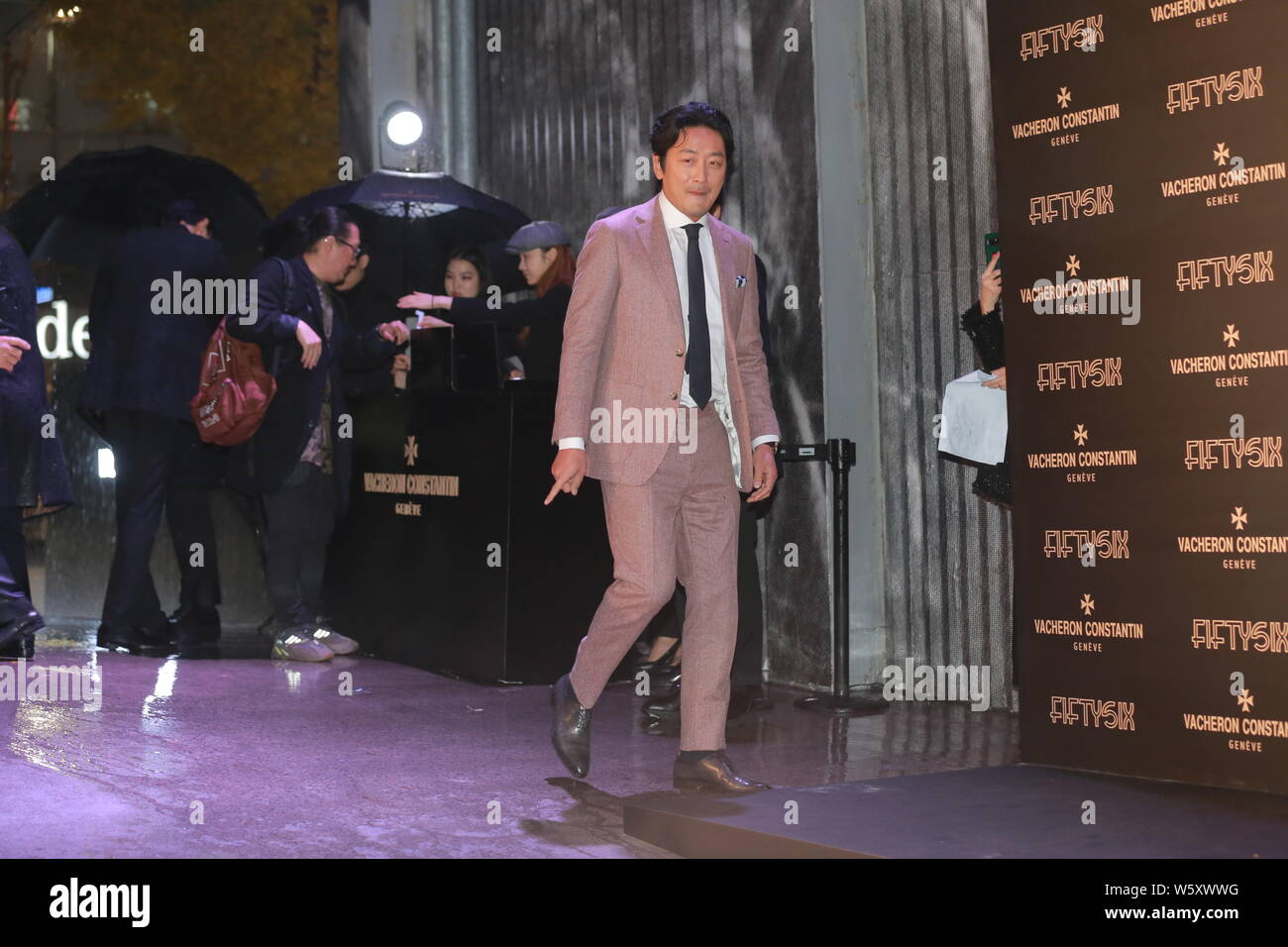 Koreanische Schauspieler Ha Jung-woo besucht eine Werbeveranstaltung für Vacheron Constantin in Seoul, Südkorea, 8. November 2018. Stockfoto