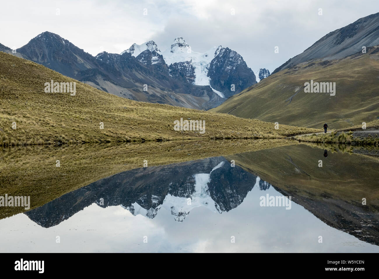 Berg in Bolivien Condoriri Stockfoto