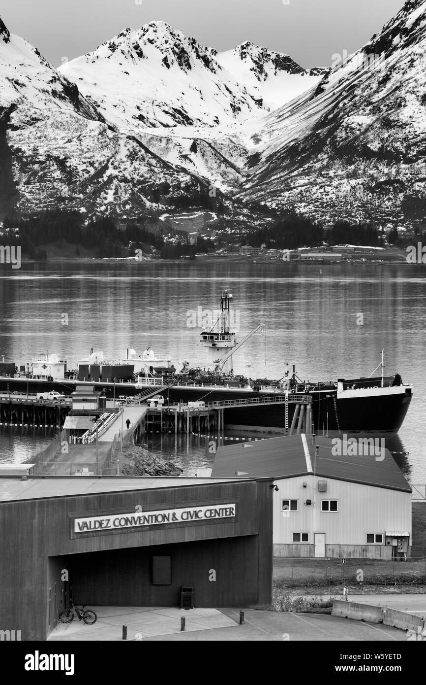 Convention and Civic Center, Valdez, Prince William Sound, Alaska, USA Stockfoto