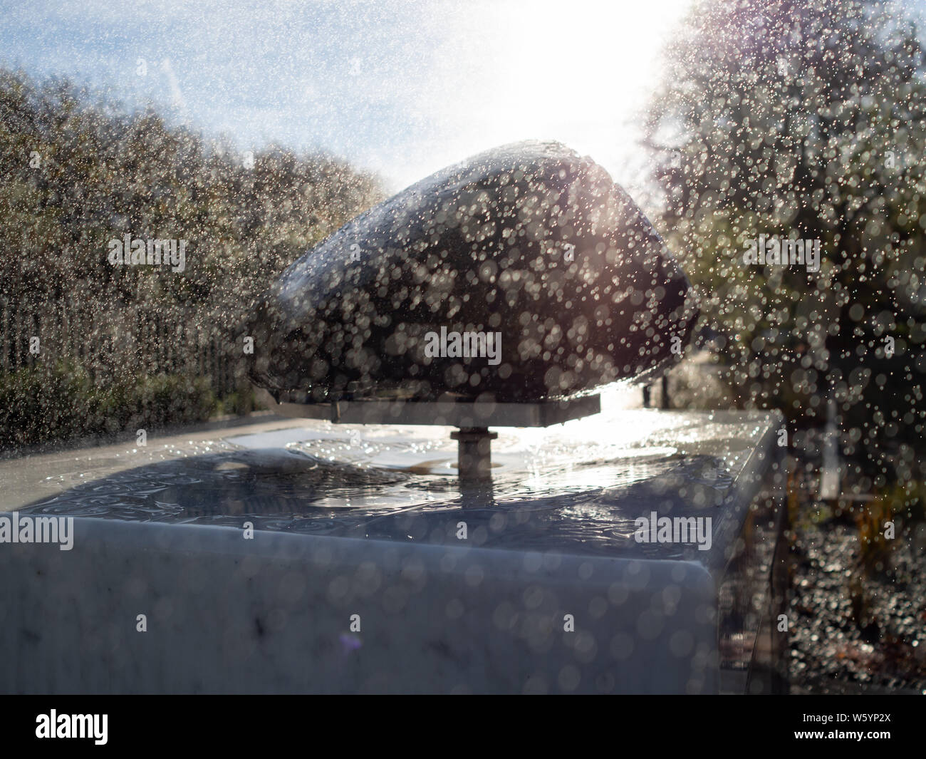 Maori pounamu Gedenkstein in Christchurch, Neuseeland Stockfoto
