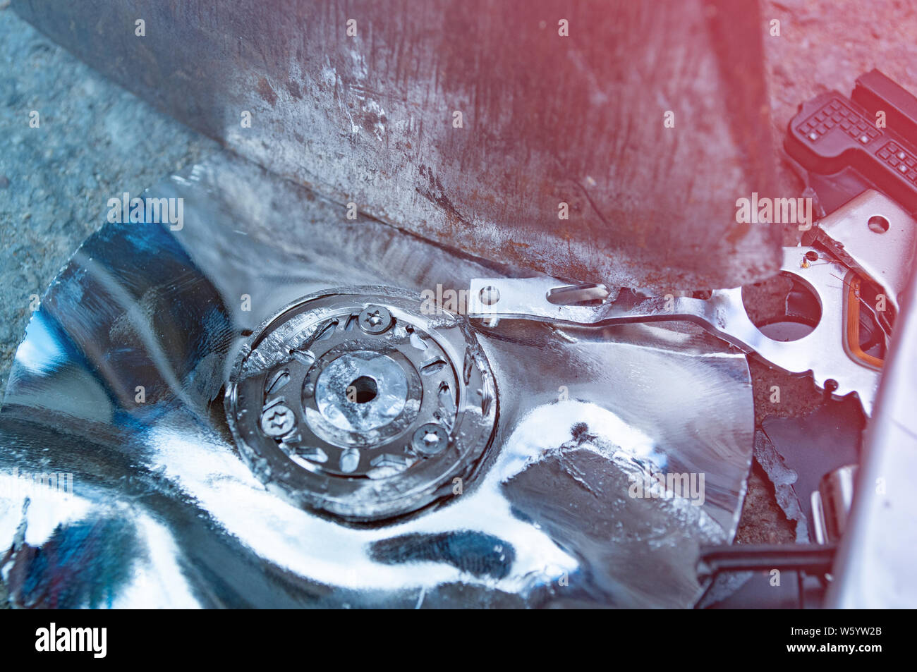 Konzept Bild, sicheres Löschen oder den Verlust von Daten Stockfoto