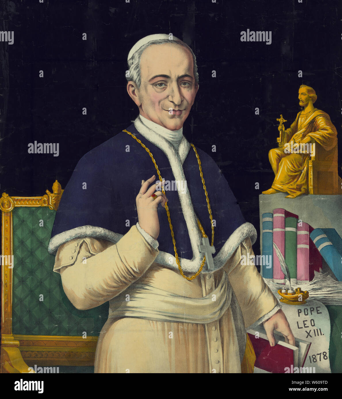 Papst Leo XIII. Portrait Ca. 1878 Stockfoto