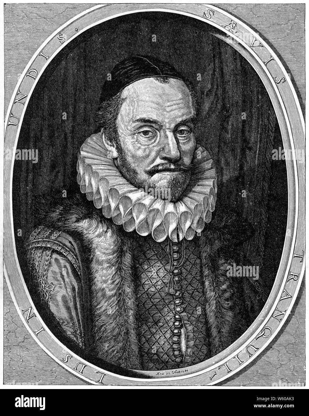 William , Prinz von Orange (1533-1584), c17.. Jahrhundert. Von Hendrik Hondius I (1573-1650). Auch bekannt als Wilhelm der Stille oder Wilhelm der Stille oder besser bekannt als Wilhelm von Orange. Stockfoto