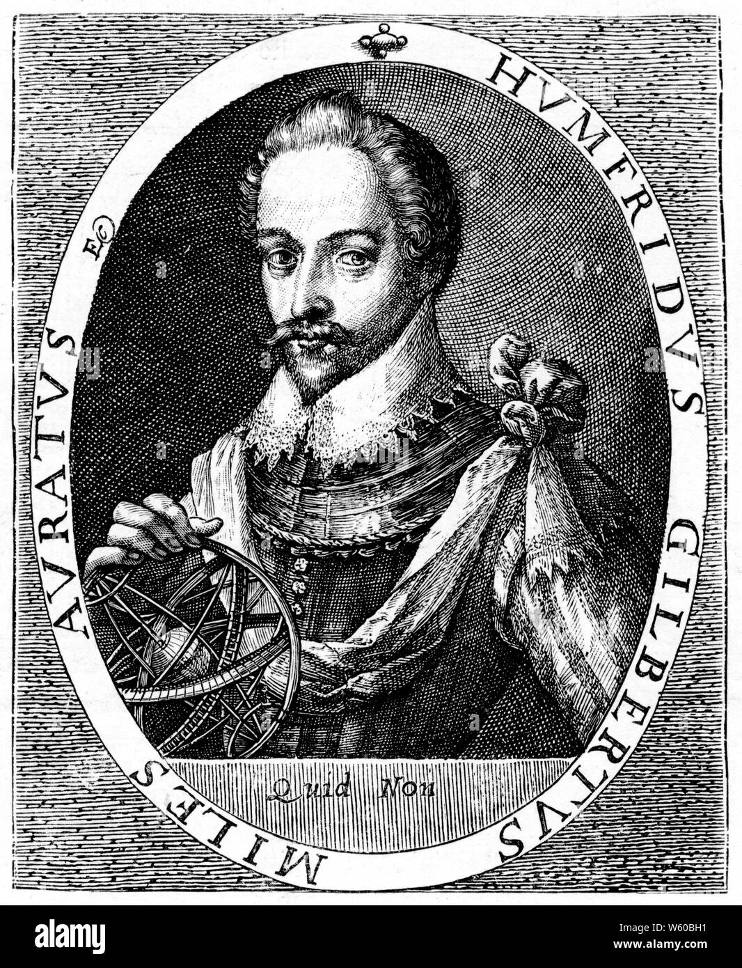 Sir Humphrey Gilbert (c1539-1583), c1620. Von Magdalena de Passe (1600-1638) oder Willem de Passe (c1598-c1637). Englischer Abenteurer, Entdecker, Parlamentsmitglied und Soldat, der während der Regierungszeit von Königin Elizabeth I. diente Stockfoto